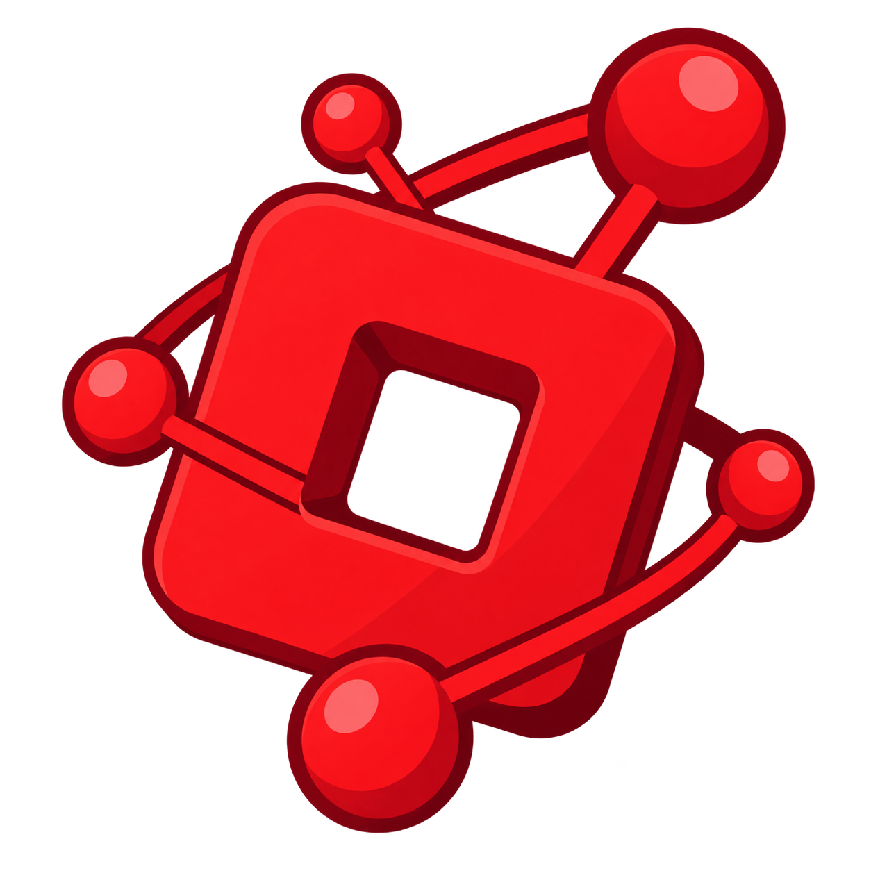 Red RoGraph connected-node logo